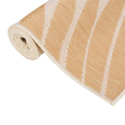 Utomhusmatta plattvävd 120x170 cm bladmönstrad