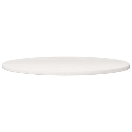 Bordsskiva vit Ø90x2,5 cm massiv furu