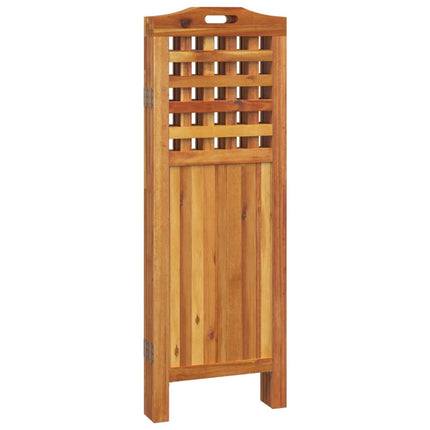 Rumsavdelare 4 paneler 162x2x115 cm massivt akaciaträ