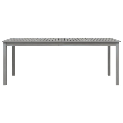 Trädgårdsbord grå 200x100x75 massivt akaciaträ