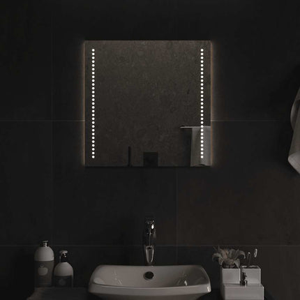 Badrumsspegel LED 50x50 cm