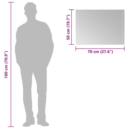 Badrumsspegel LED 70x50 cm