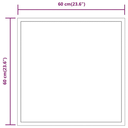 Badrumsspegel LED 60x60 cm