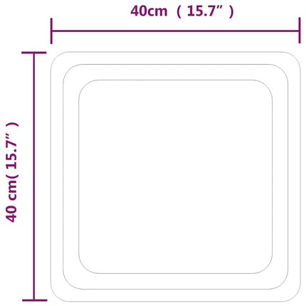 Badrumsspegel LED 40x40 cm