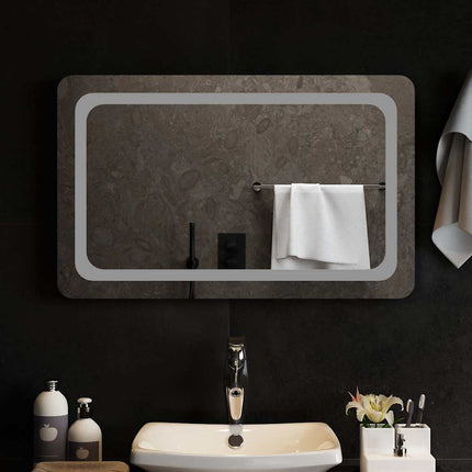 Badrumsspegel LED 80x50 cm