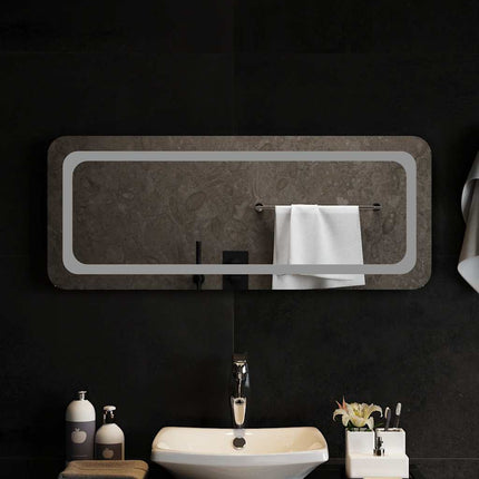 Badrumsspegel LED 100x40 cm