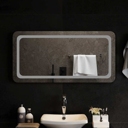 Badrumsspegel LED 100x50 cm