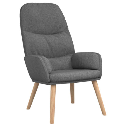 Vilstol med fotpall ljusgrå tyg