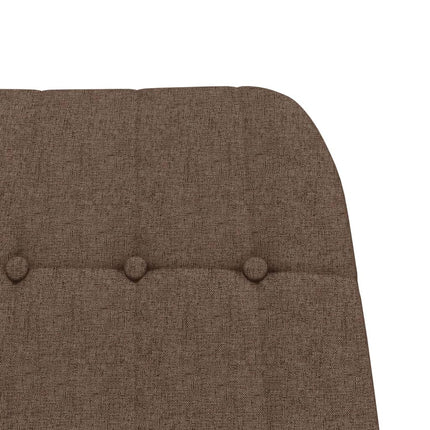 Gungstol med fotpall taupe tyg