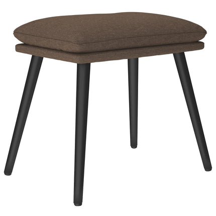 Vilstol med fotpall taupe tyg