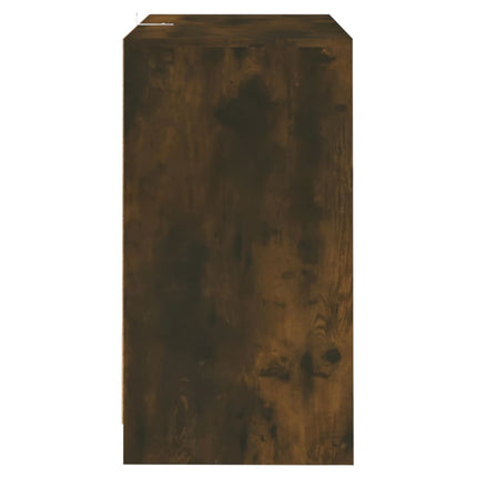 Skänkar 2 st rökfärgad ek 70x41x75 cm konstruerat trä