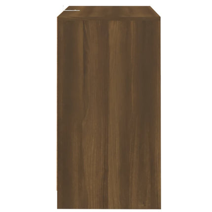 Skänkar 2 st brun ek 70x41x75 cm konstruerat trä