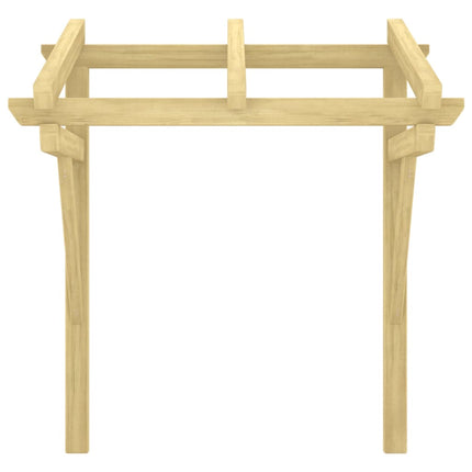 Entrétak 100x100x80 cm impregnerad massiv furu