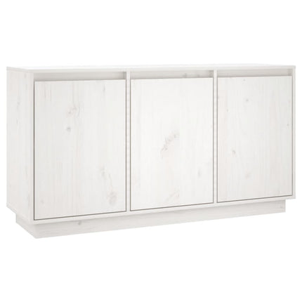 Skänk vit 111x34x60 cm massiv furu
