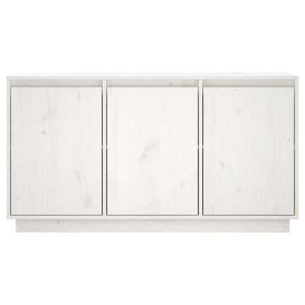 Skänk vit 111x34x60 cm massiv furu