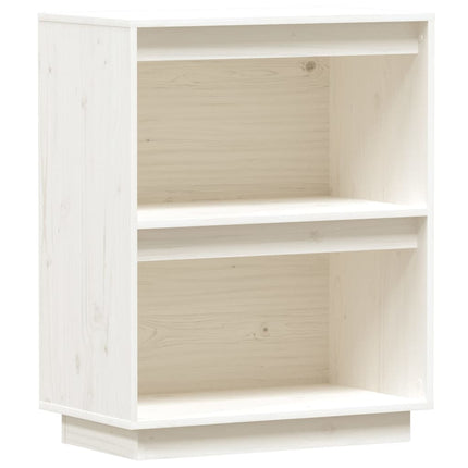 Konsolbord vit 60x34x75 cm massiv furu