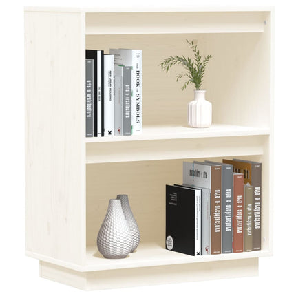 Konsolbord vit 60x34x75 cm massiv furu