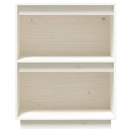 Konsolbord vit 60x34x75 cm massiv furu