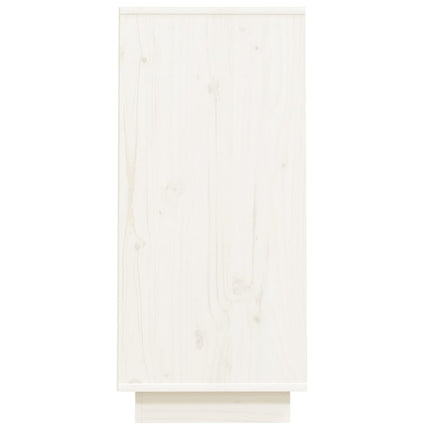 Konsolbord vit 60x34x75 cm massiv furu
