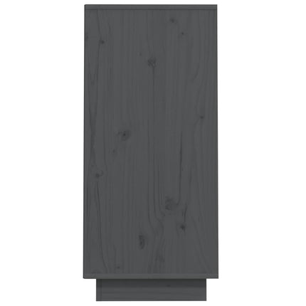 Konsolbord grå 60x34x75 cm massiv furu