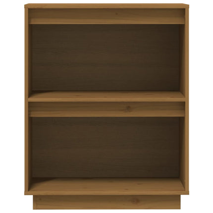Konsolbord honungsbrun 60x34x75 cm massiv furu