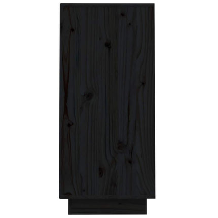 Konsolbord svart 60x34x75 cm massiv furu