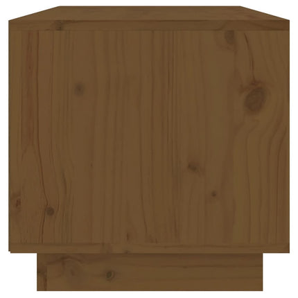 Tv-bänk honungsbrun 60x35x35 cm massiv furu