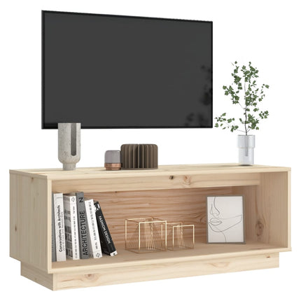 Tv-bänk 90x35x35 cm massiv furu