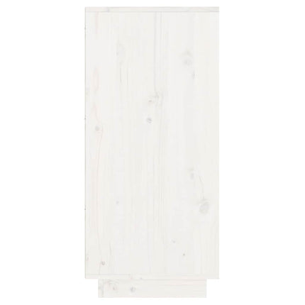 Konsolbord vit 60x34x75 cm massiv furu