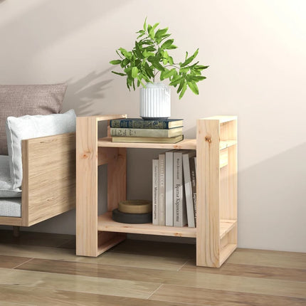 Bokhylla/rumsavdelare 60x35x57 cm massiv furu
