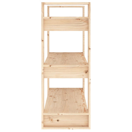 Bokskåp/rumsavdelare 80x35x91 cm massivt trä furu
