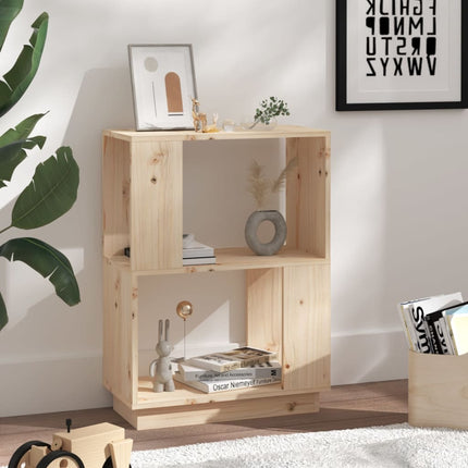 Bokhylla/rumsavdelare 51x25x70 cm massiv furu