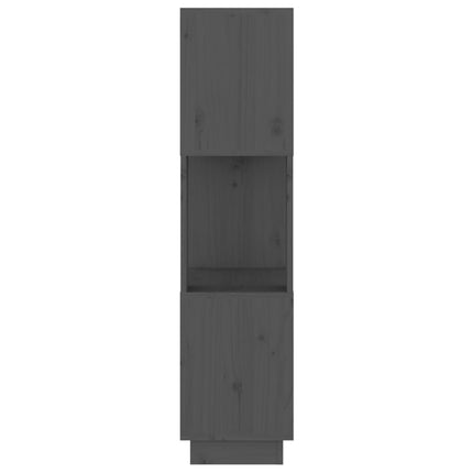 Bokhylla/Rumsavdelare grå 51x25x101 cm massiv furu