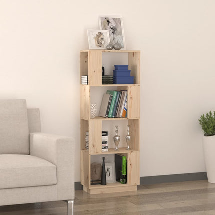 Bokhylla/rumsavdelare 51x25x132 cm massiv furu