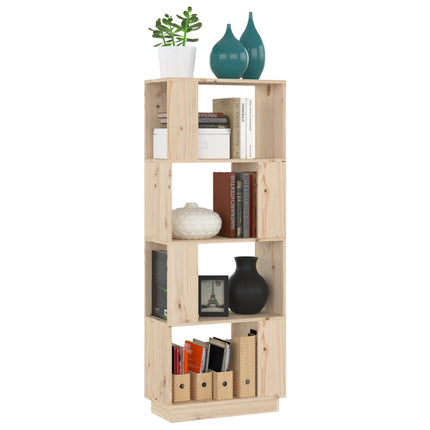 Bokhylla/rumsavdelare 51x25x132 cm massiv furu