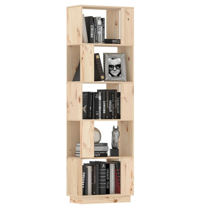 Bokhylla/rumsavdelare 51x25x163,5 cm massiv furu