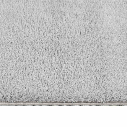 Tvättbar matta kort lugg 160x230 cm halkfri grå