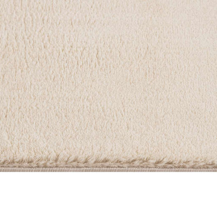 Tvättbar matta kort lugg 160x230 cm halkfri beige