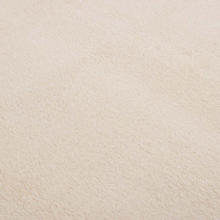 Tvättbar matta kort lugg 160x230 cm halkfri beige