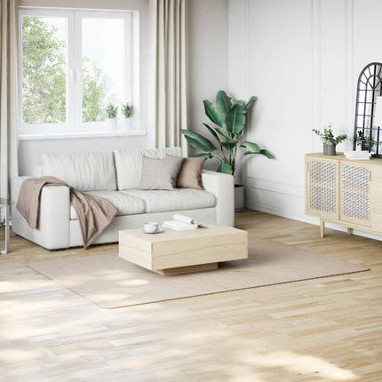 Tvättbar matta kort lugg 160x230 cm halkfri beige