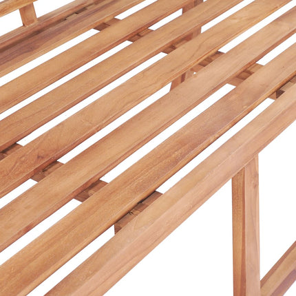Trädgårdsbänk 127x58,5x92,5 cm massiv teak
