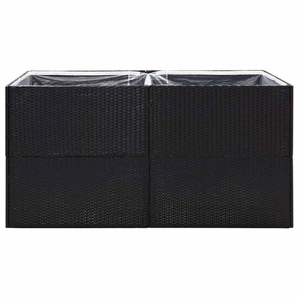Odlingslåda svart 157x80x80 cm konstrotting