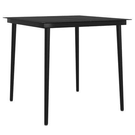 Matgrupp för trädgården med dynor 3 delar beige och svart