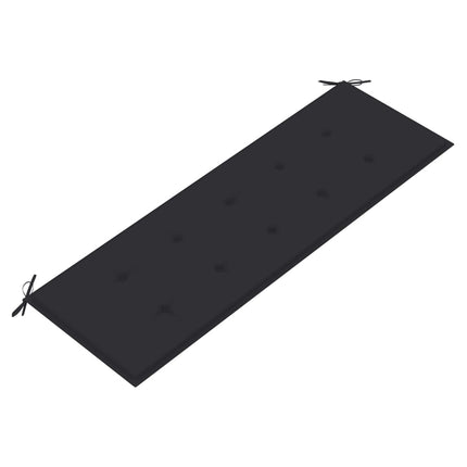 Bataviabänk med antracit dyna 150 cm massiv teak