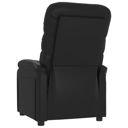 Reclinerfåtölj svart konstläder