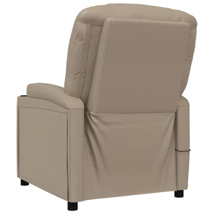Massagefåtölj cappuccino konstläder