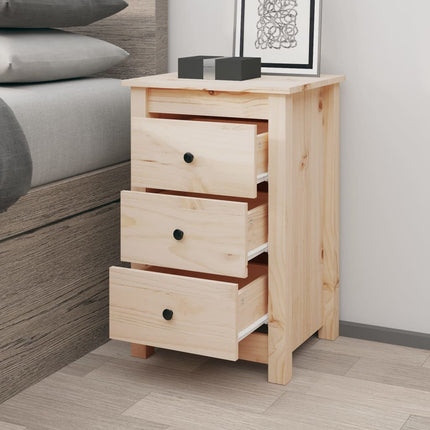 Sängbord 40x35x61,5 cm massiv furu