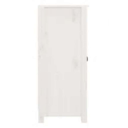 Skänk vit 39x35x80 cm massiv furu
