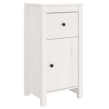 Skänk vit 40x35x80 cm massiv furu