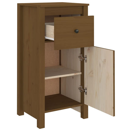Skänk honungsbrun 40x35x80 cm massiv furu
